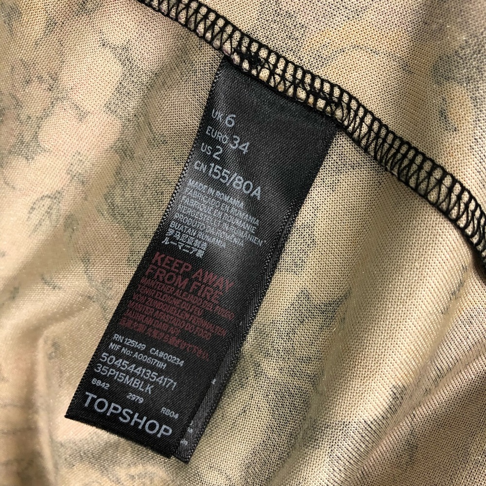 TOPSHOP velvet floral wrap dress - Picture 6 of 7